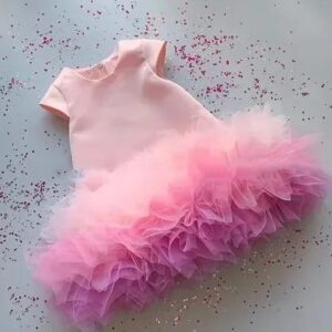 Pink Princess Flower Girl Dress